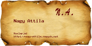 Nagy Attila névjegykártya